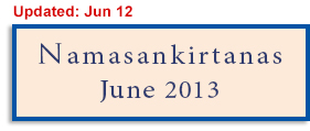 Calendar of Namasankirtanas