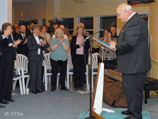 Bill Sipos, 2007 Community Service Award recipient, speaks about community service