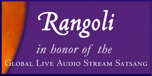 Rangoli in Honor of the Global Live Audio Stream