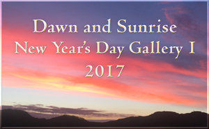 Dawn and Sunrise New Year's Day Gallery I 2017