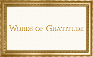 Words of Gratitude