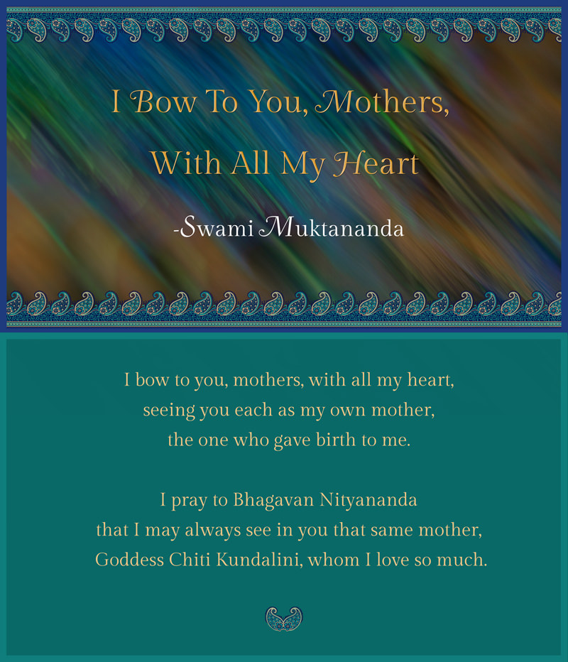 Homage to Mother's by Baba Muktananda