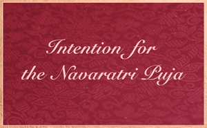 Intentions for the Puja