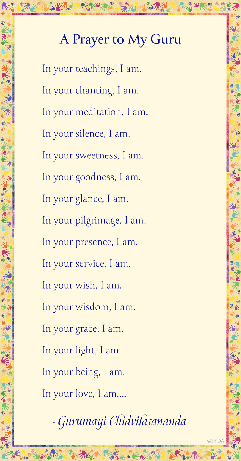 A Prayer by Gurumayi about Season's Greetings