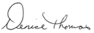 Denise Thomas' signature