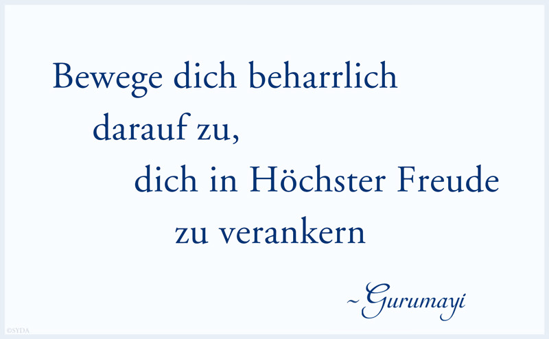 Gurumayi's Message for 2016 - German