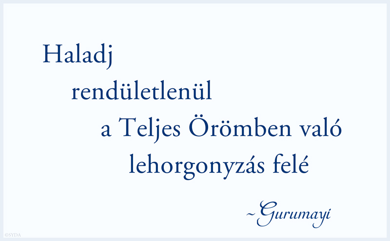 Gurumayi's Message for 2016 - Hungarian