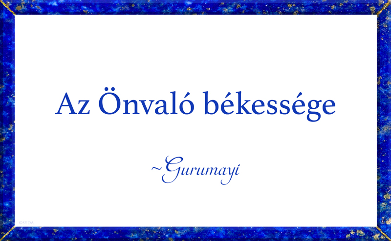 Gurumayi's Message for 2020 - Hungarian