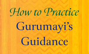 How to Practice Gurumayi's Guidance