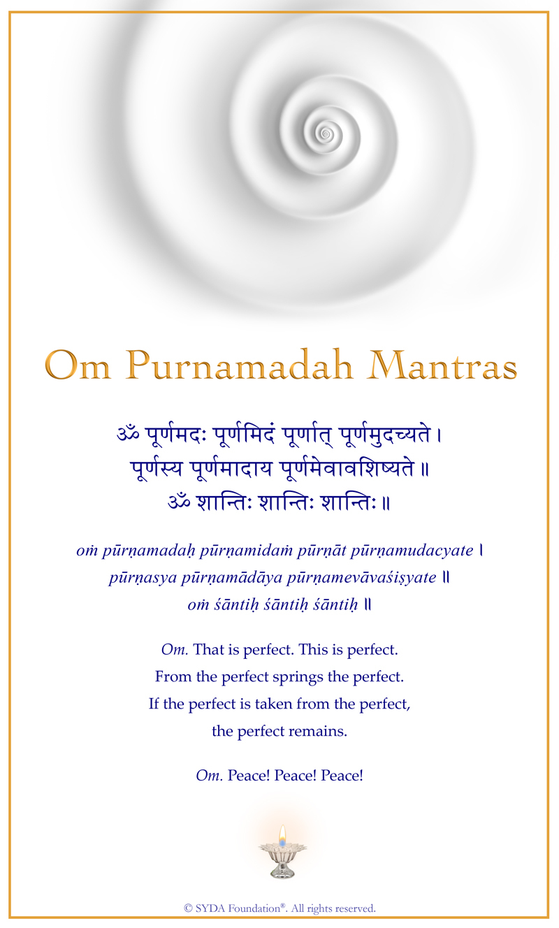 Om Purnamadah Mantras