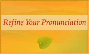Refine your Pronunciation
